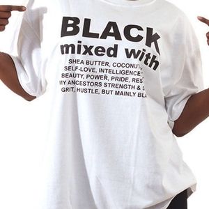 T-Shirt Black mixed with